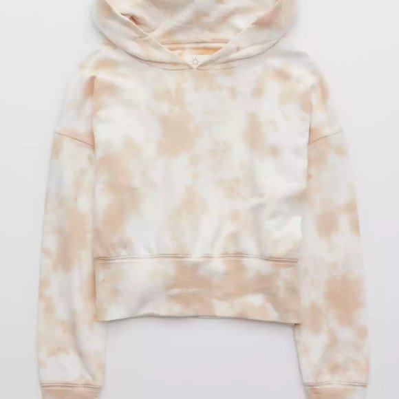 OFFLINE OTT Fleece Cropped Hoodie Sands - Picture 2 of 6